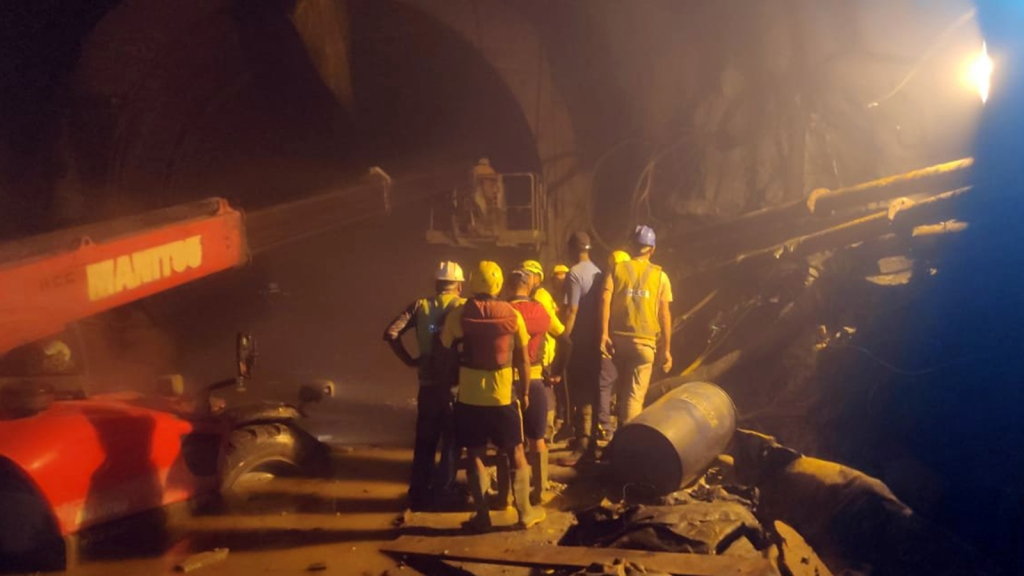Uttarakhand Tunnel Disaster: Water and Debris Flood Chamoli Hydro Project Site